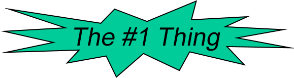 The #1 Thing